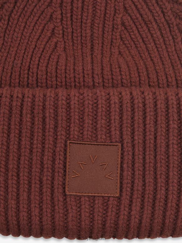 chocolade vrouwen cresta geribde muts accessoires Z8X2P522 Varley