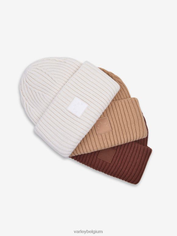 zand vrouwen cresta geribde muts accessoires Z8X2P521 Varley