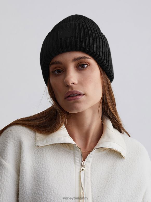 zwart vrouwen cresta geribde muts accessoires Z8X2P524 Varley