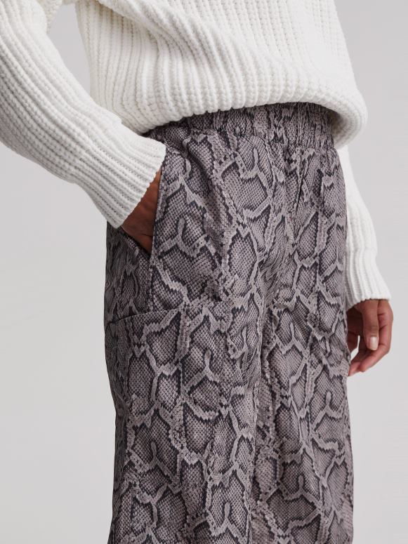 zilveren pythonslang vrouwen Hamilton broek kleding Z8X2P376 Varley