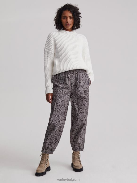 zilveren pythonslang vrouwen Hamilton broek kleding Z8X2P376 Varley