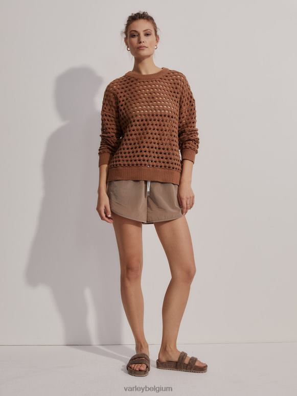 donker taupe vrouwen harmon hoogbouw short 4