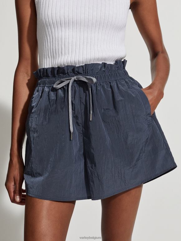 leisteen blauw vrouwen tulair short met hoge taille 3" kleding Z8X2P329 Varley