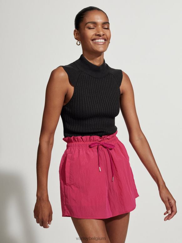levendige fuchsia vrouwen tulair short met hoge taille 3