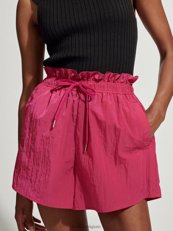 levendige fuchsia vrouwen tulair short met hoge taille 3