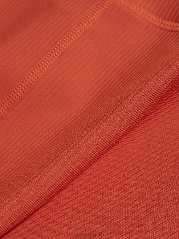 oranje roest vrouwen laten we rib short 7 