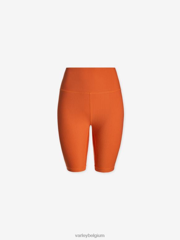 oranje roest vrouwen laten we rib short 7 