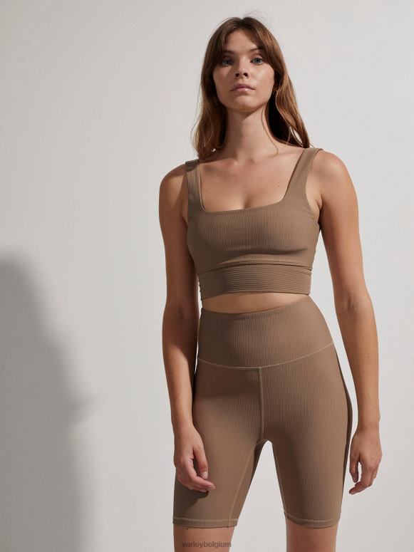 taupe steen vrouwen laten we rib short 7 "verplaatsen kleding Z8X2P342 Varley