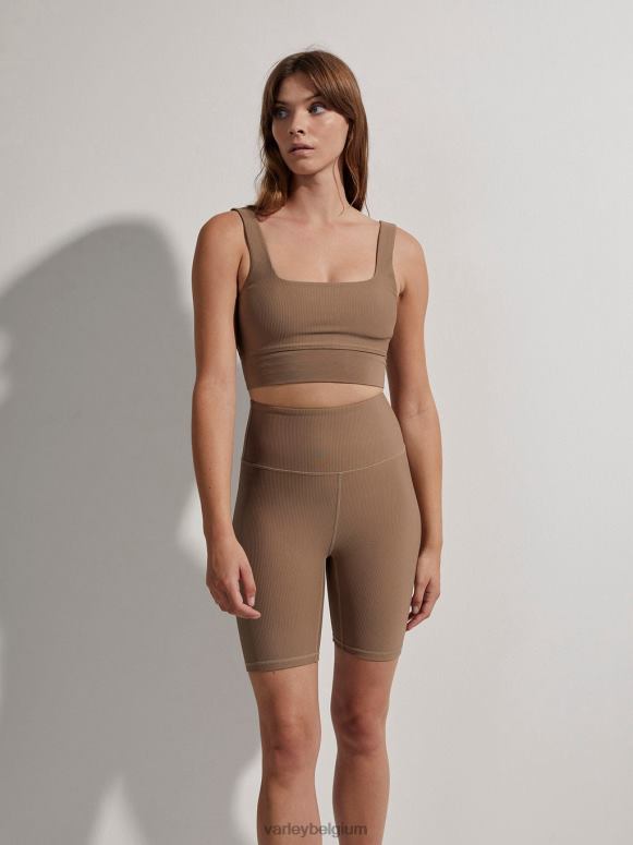 taupe steen vrouwen laten we rib short 7 