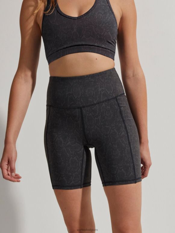 zwarte rasterslang vrouwen laten we gaan pocket short 7 " kleding Z8X2P314 Varley