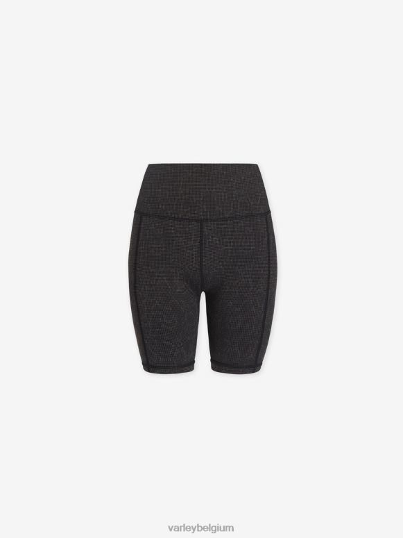 zwarte rasterslang vrouwen laten we gaan pocket short 7 