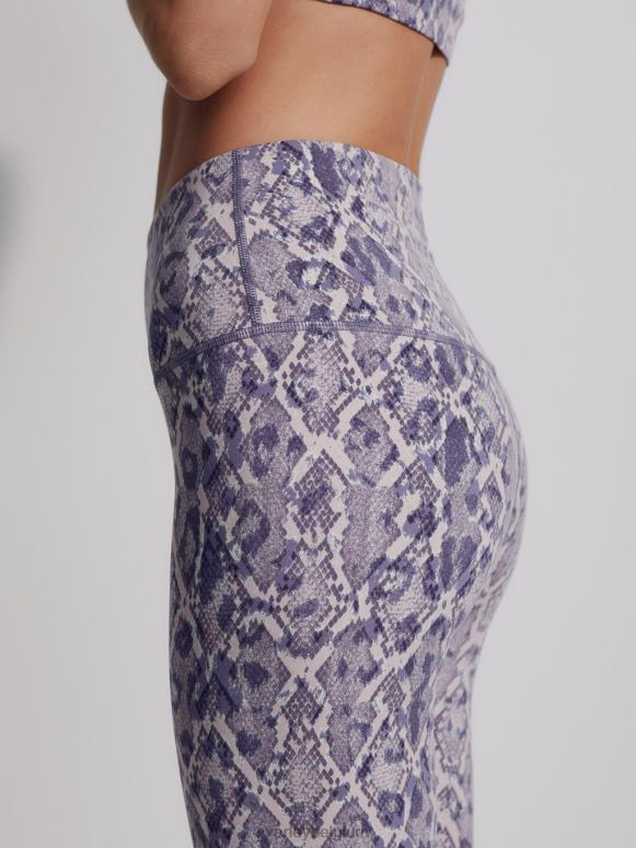 blauwe mix kanten slang vrouwen let's move zakhoge legging 25