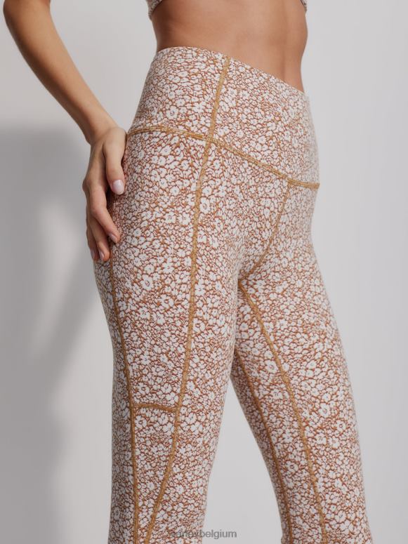 micro bloemen vrouwen let's move zakhoge legging 25