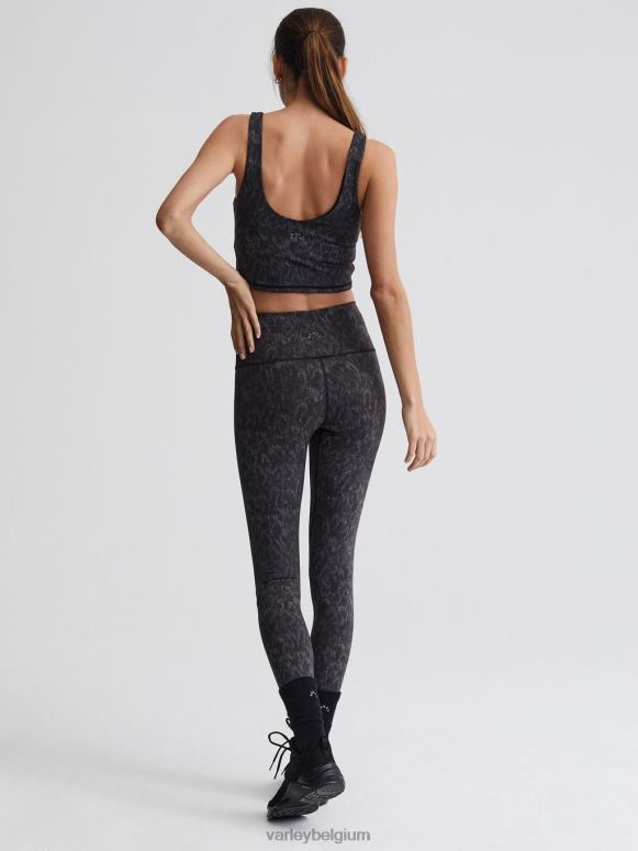 monochrome jachtluipaard vrouwen let's go legging met hoge taille 25