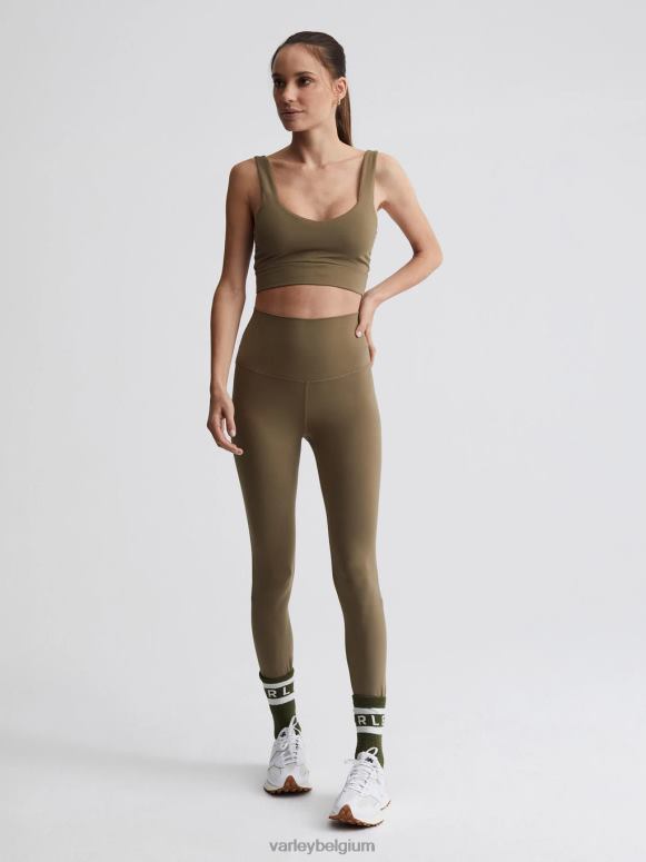 stoffig groen vrouwen altijd superhoge legging 25