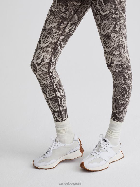 taupe ratelslang vrouwen let's go legging met hoge taille 25