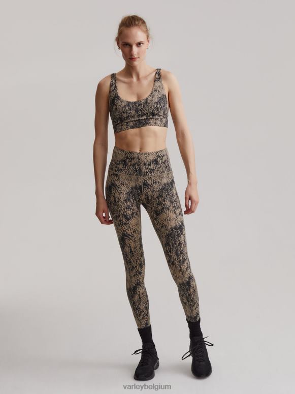zachte taupe aligator vrouwen let's move zakhoge legging 25