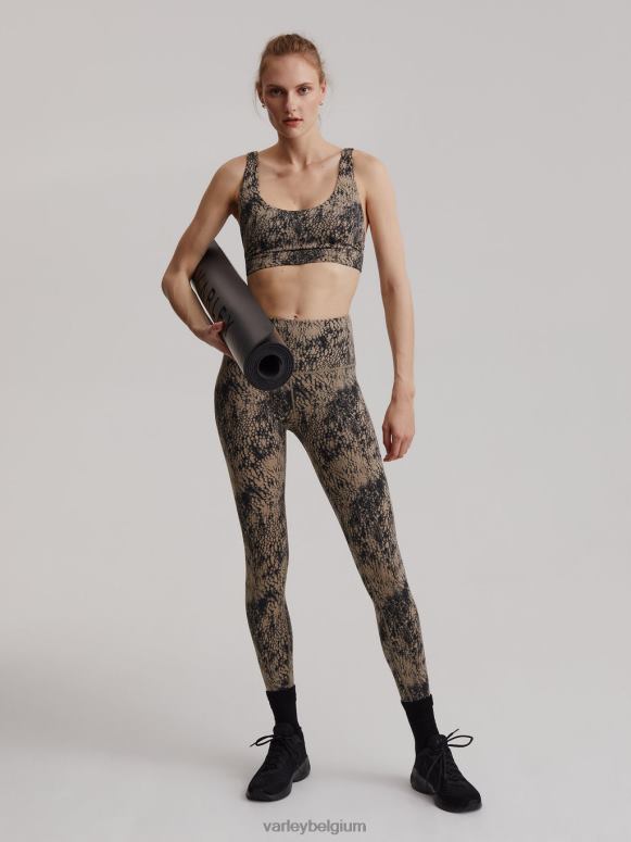 zachte taupe aligator vrouwen let's move zakhoge legging 25