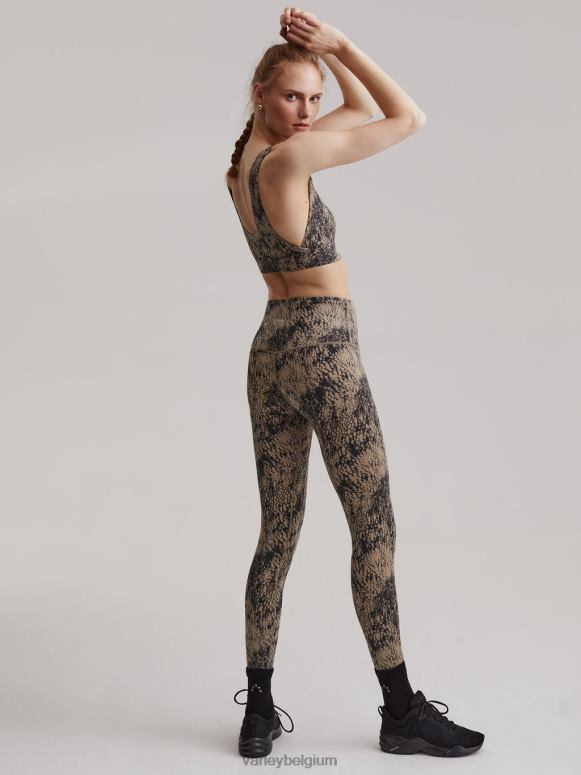 zachte taupe aligator vrouwen let's move zakhoge legging 25
