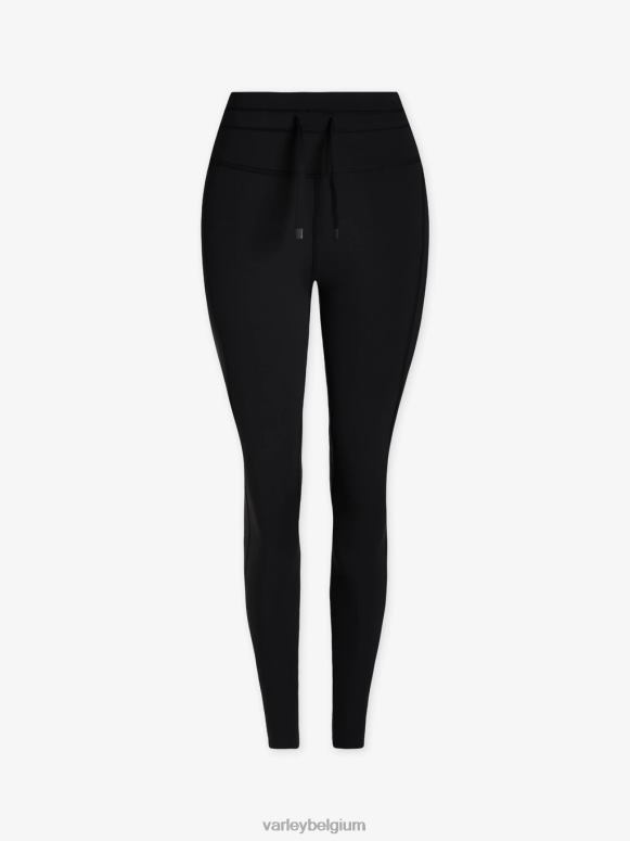 zwart vrouwen let's go hoge legging met trekkoord 25