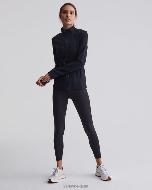 zwart vrouwen let's go night running legging 25