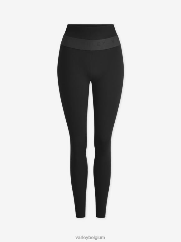 zwart vrouwen let's move studio hoge legging 25