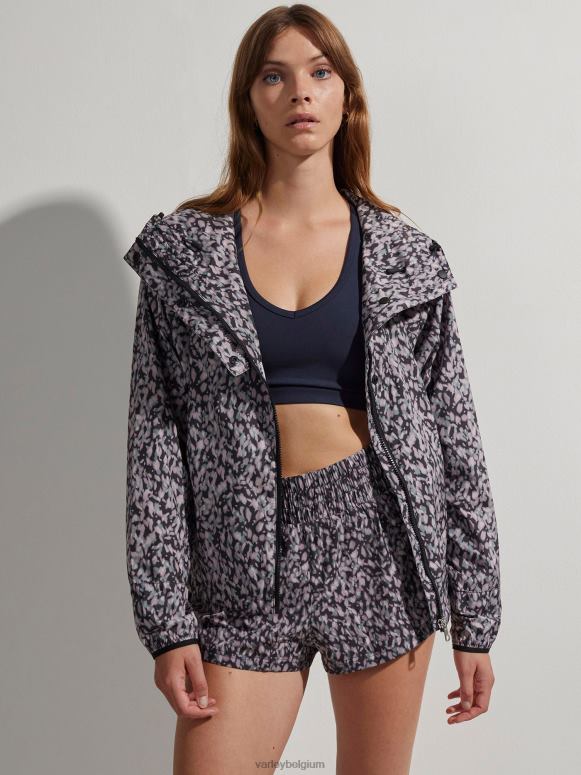 donker bewegingsblaadje vrouwen terras hardloopjack met print kleding Z8X2P412 Varley