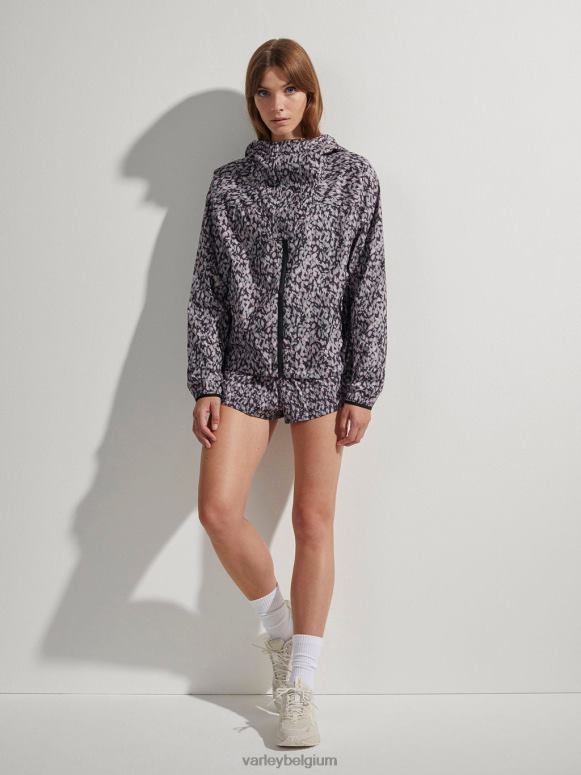 donker bewegingsblaadje vrouwen terras hardloopjack met print kleding Z8X2P412 Varley