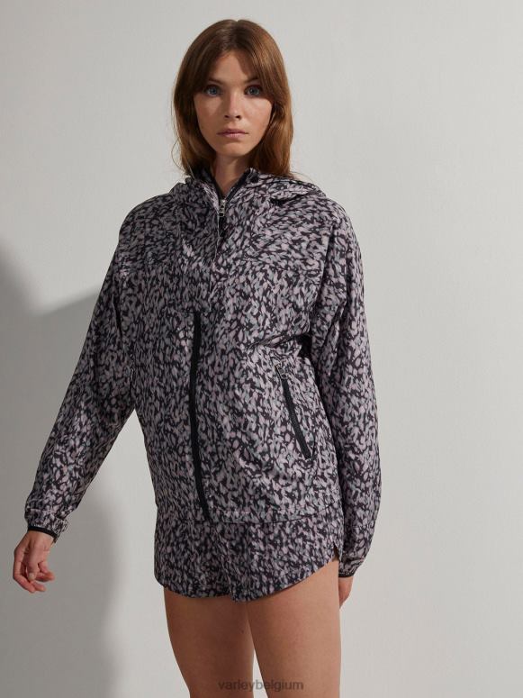 donker bewegingsblaadje vrouwen terras hardloopjack met print kleding Z8X2P412 Varley