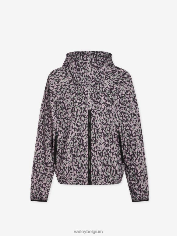 donker bewegingsblaadje vrouwen terras hardloopjack met print kleding Z8X2P412 Varley