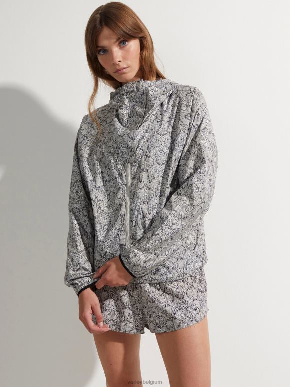 gespiegelde slang vrouwen terras hardloopjack met print kleding Z8X2P413 Varley