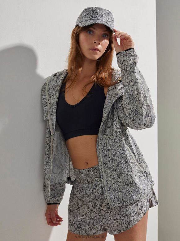 gespiegelde slang vrouwen terras hardloopjack met print kleding Z8X2P413 Varley