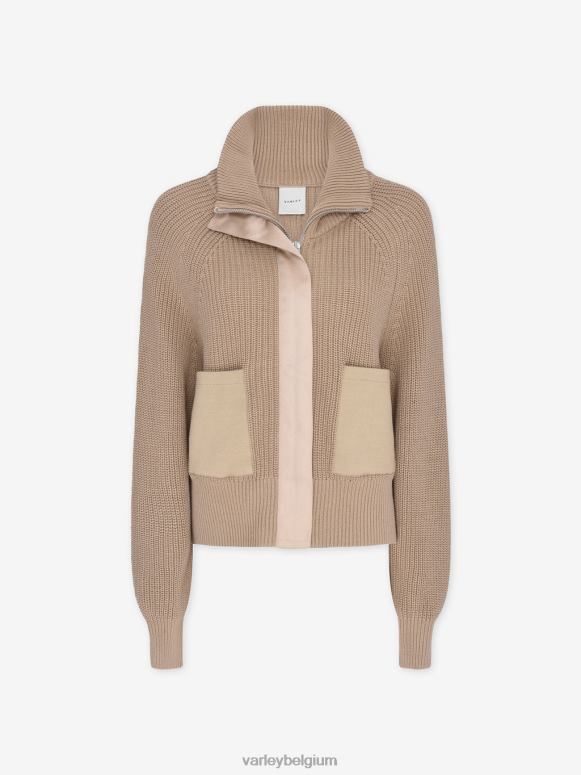 licht taupe vrouwen delfern jas kleding Z8X2P465 Varley