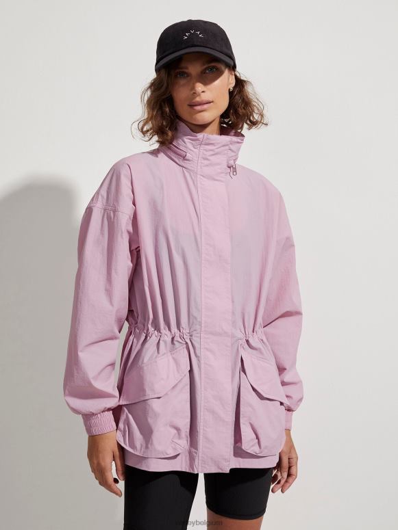 mauve mist vrouwen nellie relaxed-fit windjack kleding Z8X2P410 Varley
