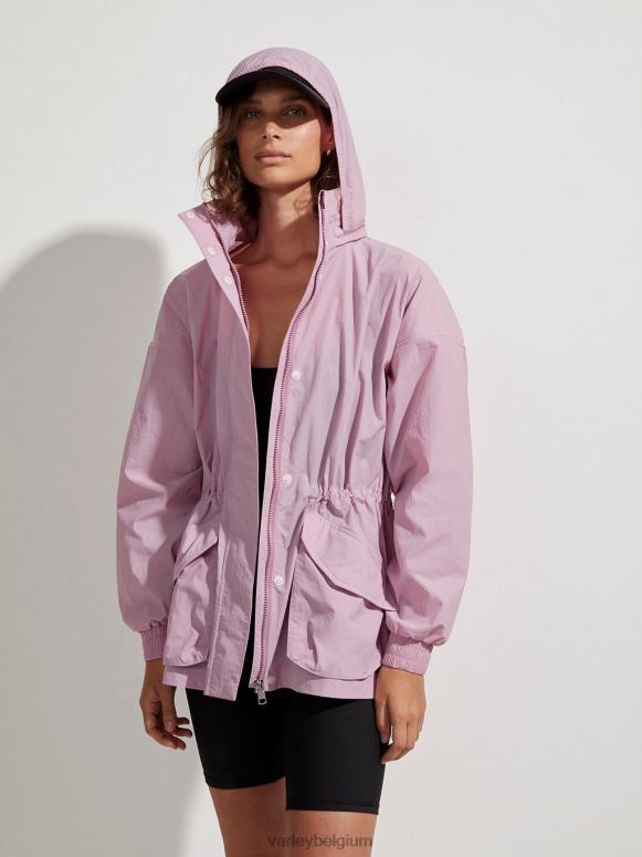 mauve mist vrouwen nellie relaxed-fit windjack kleding Z8X2P410 Varley