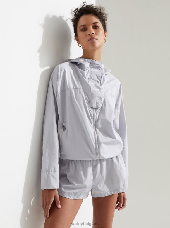 metallic asgrijs vrouwen terras windjack kleding Z8X2P478 Varley