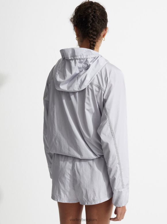 metallic asgrijs vrouwen terras windjack kleding Z8X2P478 Varley