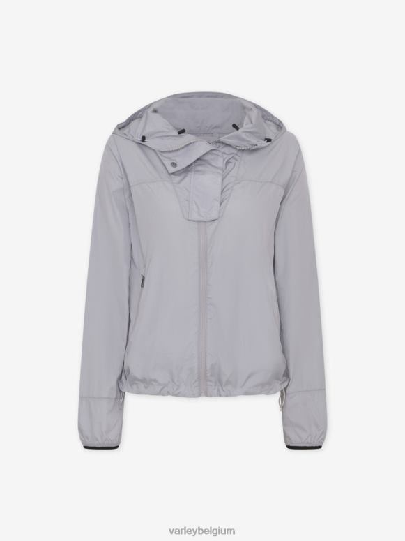 metallic asgrijs vrouwen terras windjack kleding Z8X2P478 Varley