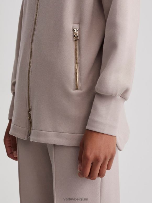 taupe klei vrouwen adair jack met ritssluiting kleding Z8X2P110 Varley