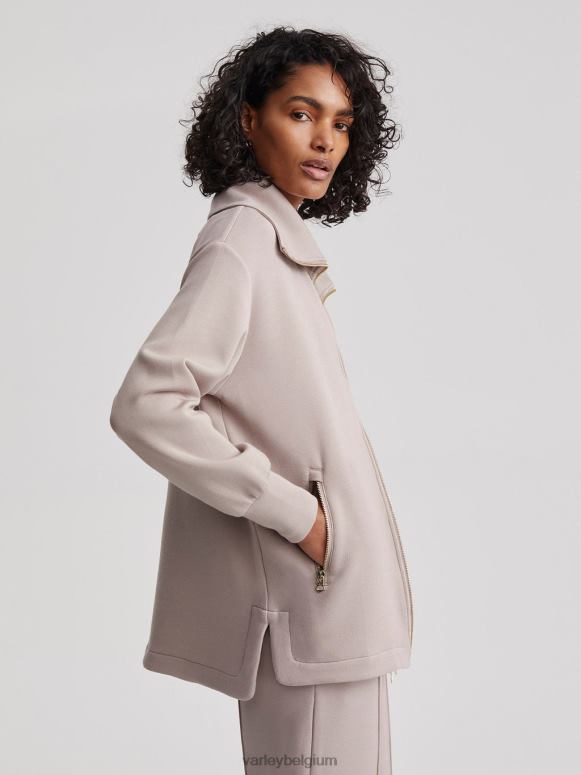 taupe klei vrouwen adair jack met ritssluiting kleding Z8X2P110 Varley
