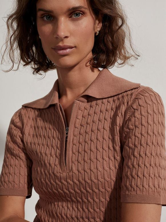 mokka mousse vrouwen Lillian off-court polo kleding Z8X2P142 Varley
