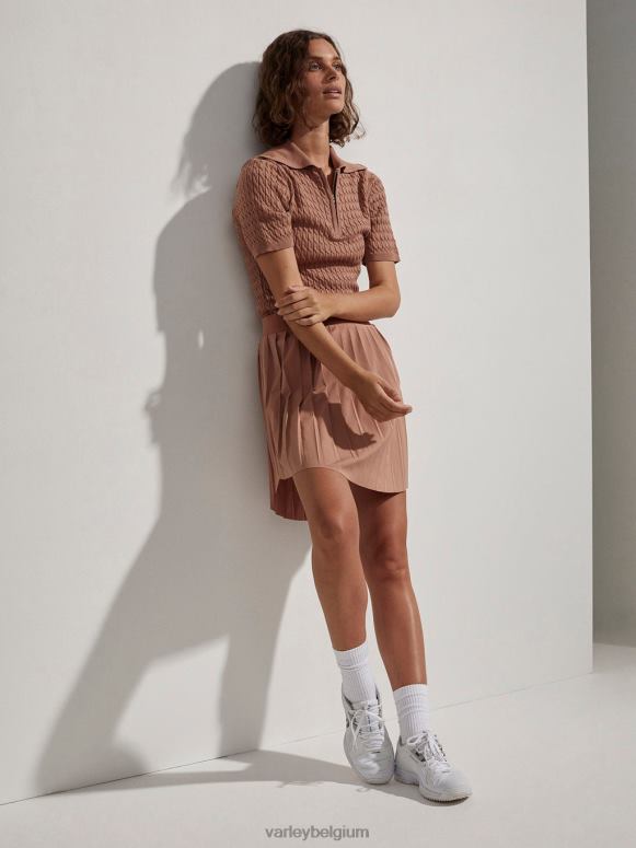 mokka mousse vrouwen Lillian off-court polo kleding Z8X2P142 Varley
