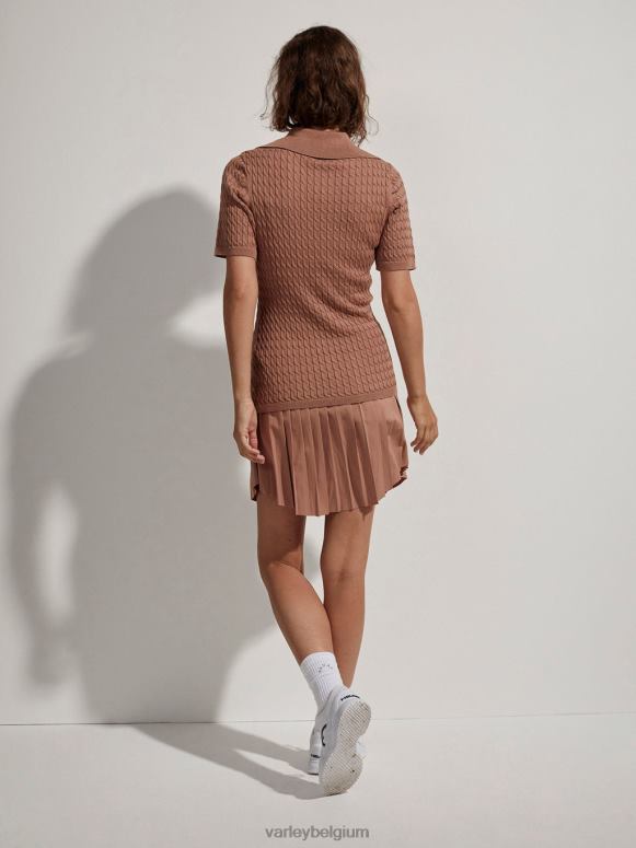 mokka mousse vrouwen Lillian off-court polo kleding Z8X2P142 Varley