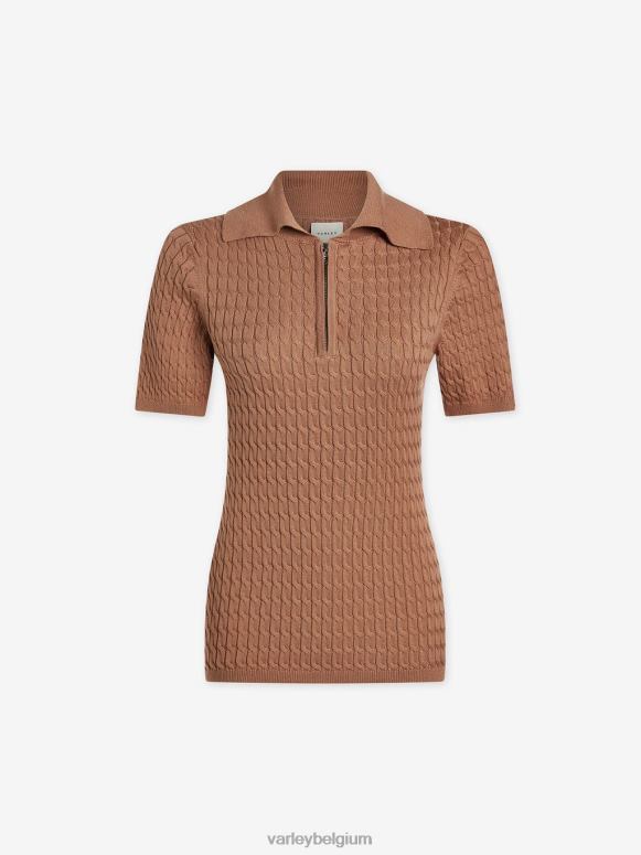 mokka mousse vrouwen Lillian off-court polo kleding Z8X2P142 Varley