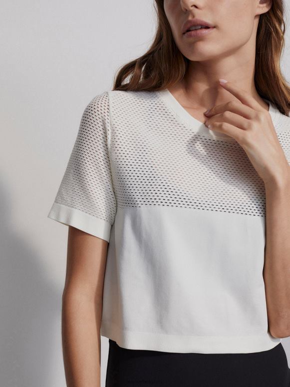 zilverreiger vrouwen paden cropped tee kleding Z8X2P252 Varley