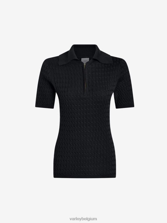 zwart vrouwen Lillian off-court polo kleding Z8X2P141 Varley