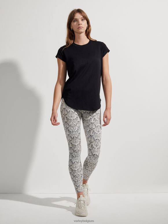 zwart vrouwen jade naadloos T-shirt kleding Z8X2P122 Varley