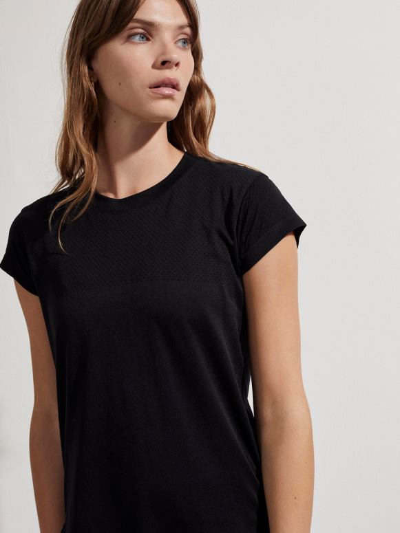zwart vrouwen jade naadloos T-shirt kleding Z8X2P122 Varley