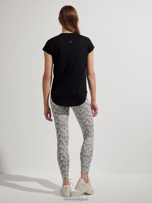 zwart vrouwen jade naadloos T-shirt kleding Z8X2P122 Varley