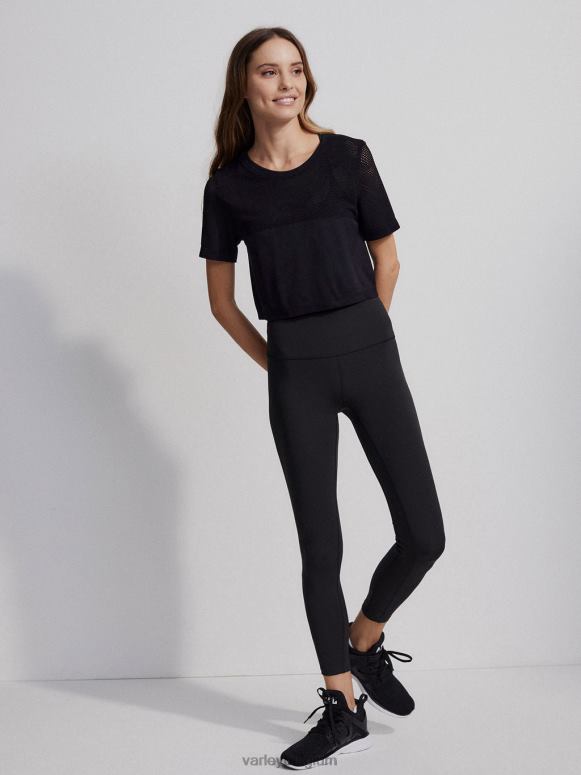 zwart vrouwen paden cropped tee kleding Z8X2P251 Varley